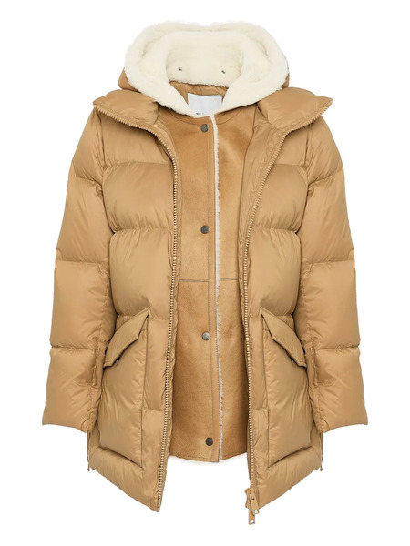  Yves Salomon Down Jacket - Brown 