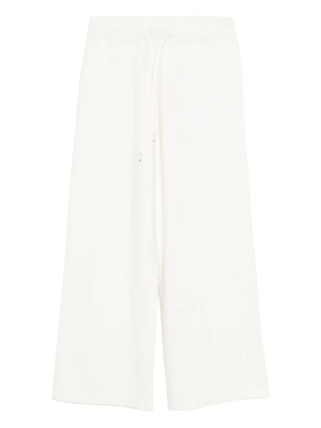 Yves Salomon Drawstring Trousers - White 