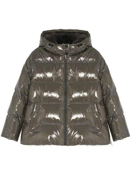  Yves Salomon Duck-down Padded Jacket - Grey 