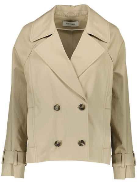  Yves Salomon Gabardine Jacket - Neutrals 