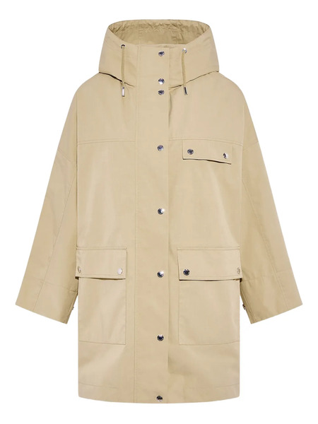  Yves Salomon Hooded Buttoned Parka - Neutrals 