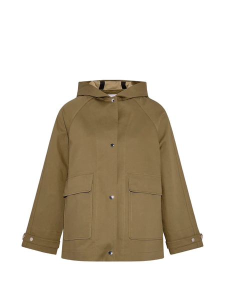  Yves Salomon Hooded Two-tone Jacket - Neutrals 