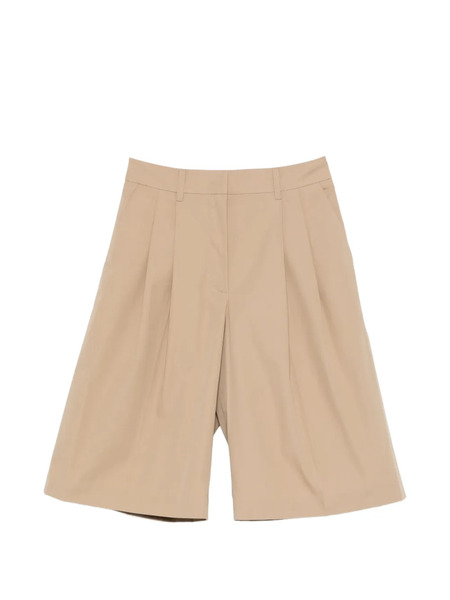  Yves Salomon Pleated Shorts - Neutrals 