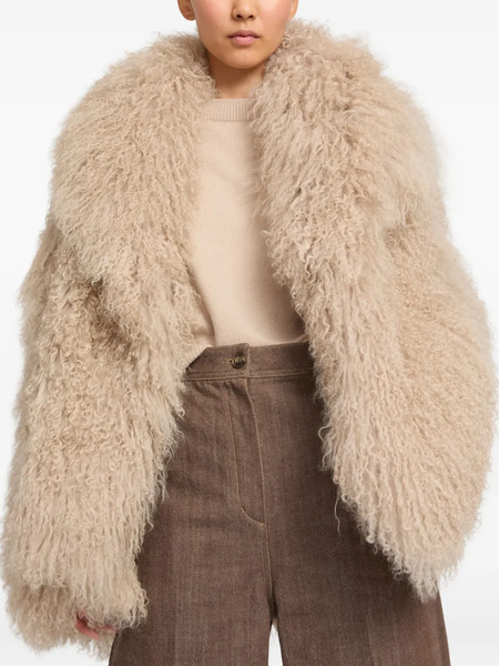  Yves Salomon Shearling Jacket - Neutrals 