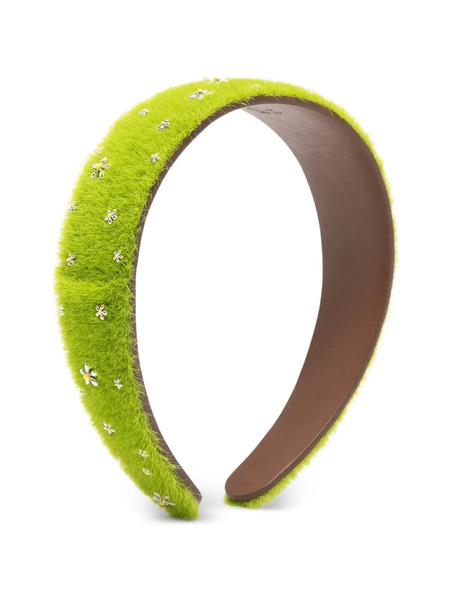  Yvmin Floral Embellished Headband - Green 