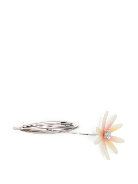  Yvmin Floral-motif Hair Clip - Silver 