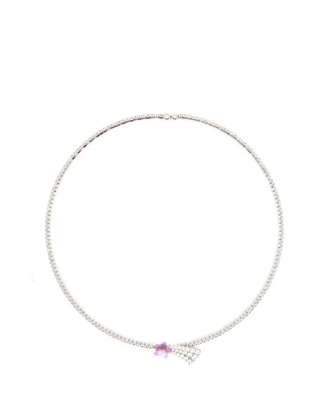  Yvmin Meteor Crystal Necklace - Silver 