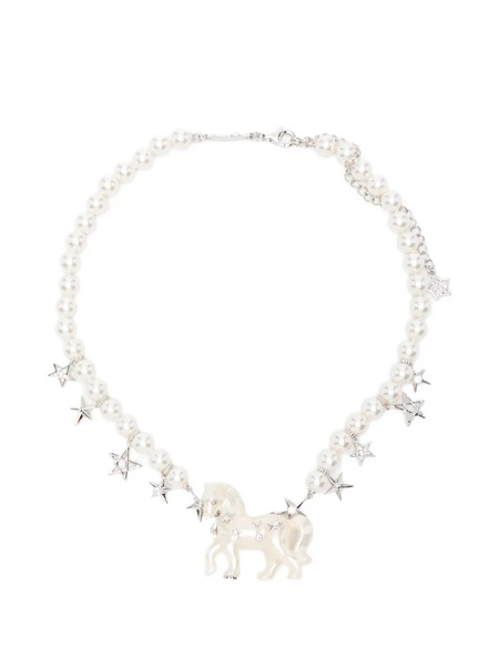  Yvmin Paradise Pony Star Necklace - Silver 