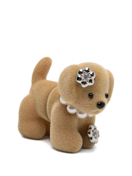  Yvmin Split Puppy Earrings - Silver 