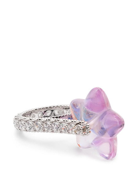  Yvmin Star-embellished Ring - Silver 