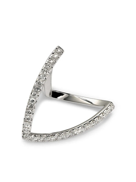 Yvonne Léon 18k White Gold Diamond Ring 