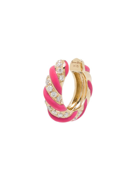  Yvonne Léon 9kt Yellow Gold Torsade Diamond Ear Cuff 