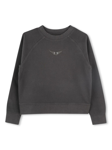  Zadig & Voltaire Kids Appliqué Sweatshirt - Black 