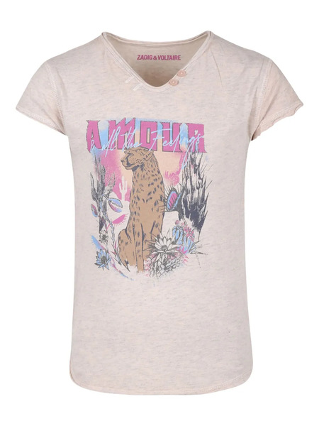  Zadig & Voltaire Kids Boxo T-shirt - Pink 