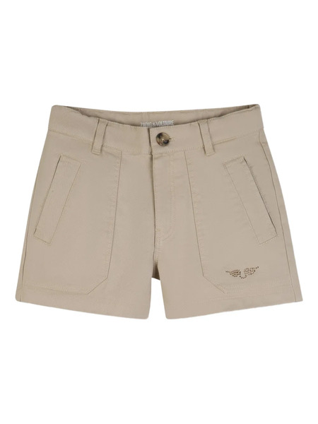  Zadig & Voltaire Kids Button-fastening Pocket Shorts - Neutrals 