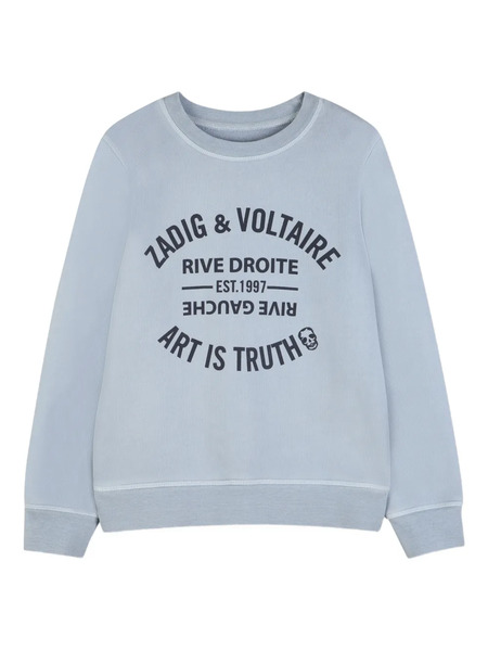  Zadig & Voltaire Kids Crew-neck Sweatshirt - Blue 