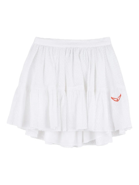  Zadig & Voltaire Kids Embroidered Skirt - White 