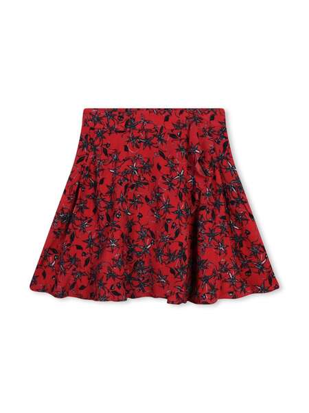  Zadig & Voltaire Kids Floral-print Skirt - Red 