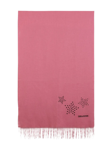 Zadig & Voltaire Kids Fringed Scarf - Pink 