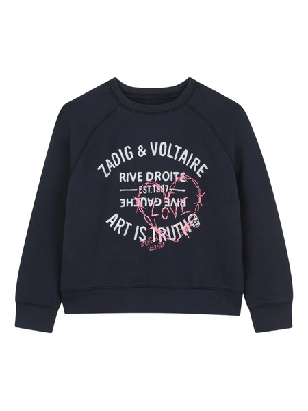  Zadig & Voltaire Kids Graphic-print Sweatshirt - Black 