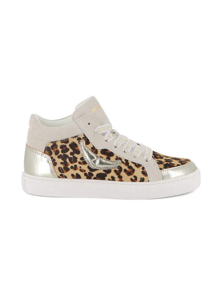  Zadig & Voltaire Kids Leopard-print Suede Sneakers - Neutrals 