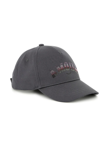  Zadig & Voltaire Kids Logo-embroidered Cap - Grey 