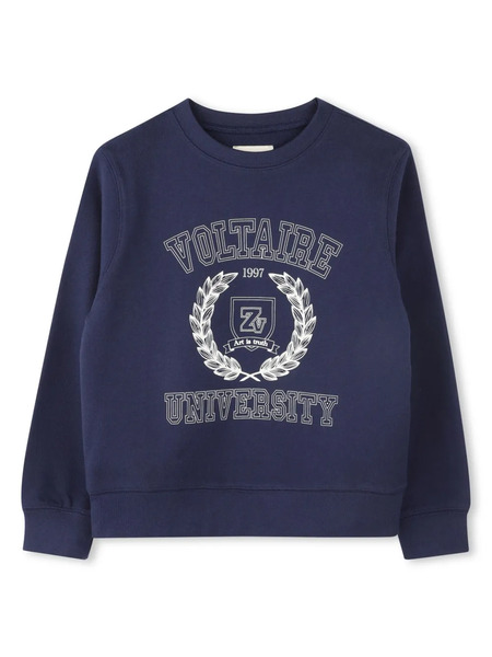  Zadig & Voltaire Kids Logo-print Sweatshirt - Blue 