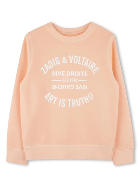  Zadig & Voltaire Kids Logo-print Sweatshirt - Pink 