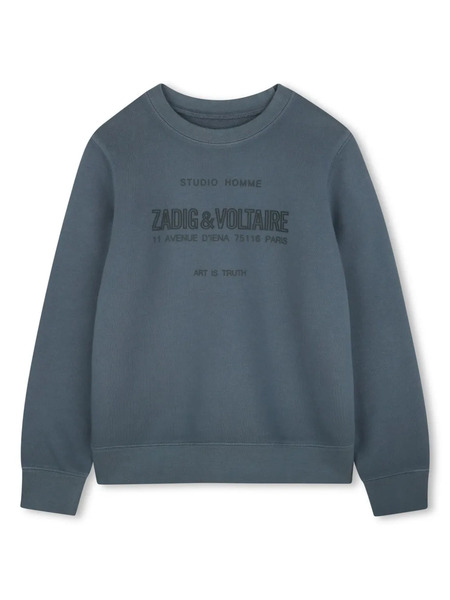  Zadig & Voltaire Kids Logo Sweatshirt - Grey 