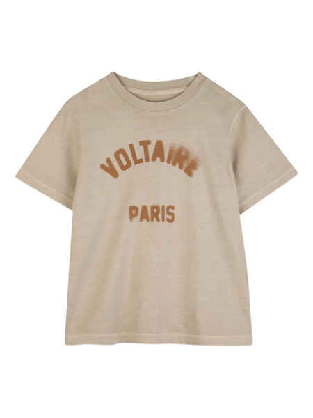  Zadig & Voltaire Kids Print-detail T-shirt - Neutrals 