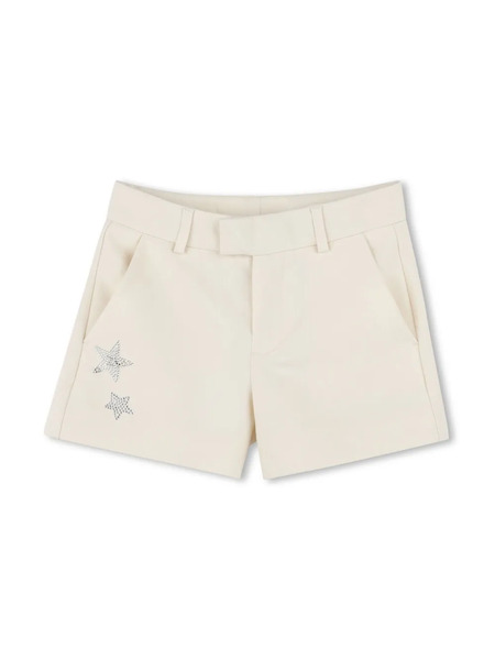  Zadig & Voltaire Kids Rhinestone-embellished Shorts - Neutrals 