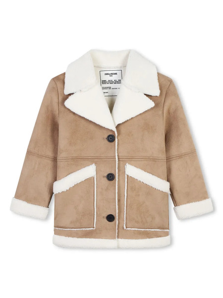  Zadig & Voltaire Kids Single-breasted Jacket - Brown 