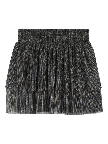  Zadig & Voltaire Kids Tiered Shirred Skirt - Grey 