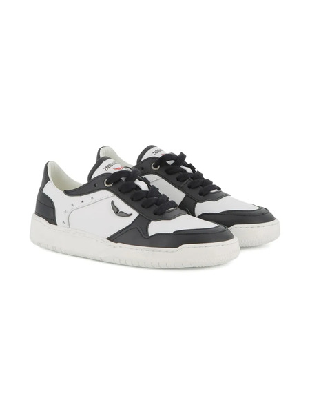  Zadig & Voltaire Kids Wings Contrast-panel Sneakers - White 