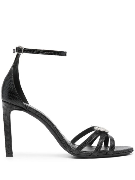  Zadig&voltaire Amee Wing Court 90mm Leather Sandals - Black 