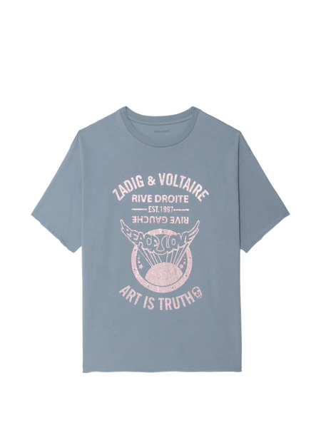  Zadig&voltaire Berry Strass Graphic T-shirt - Blue 