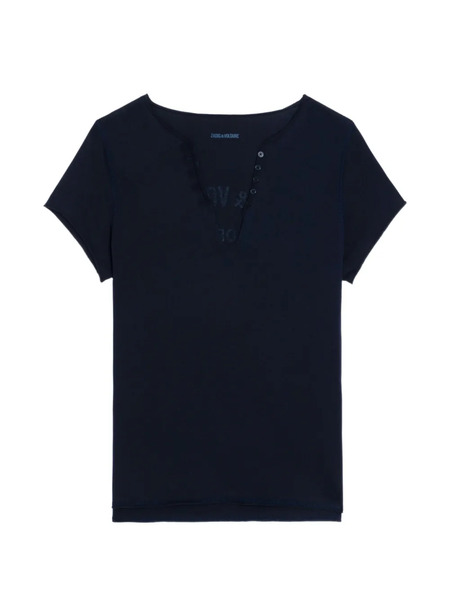  Zadig&voltaire Button Graphic T-shirt - Blue 