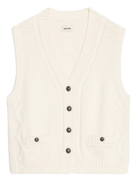  Zadig&voltaire Cable-knit Vest - Neutrals 