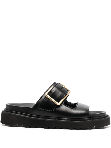  Zadig&voltaire Cecilia Alpha Leather Sandals - Black 