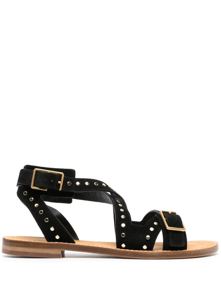  Zadig&voltaire Cecilia Caprese Stud-embellished Sandals - Black 