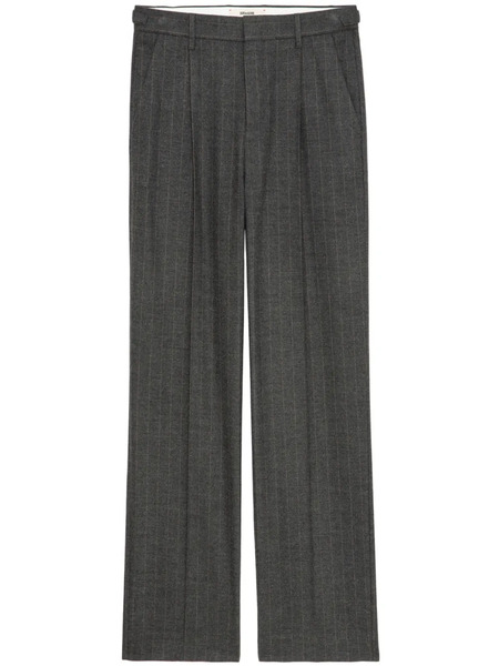  Zadig&voltaire Checkered Pressed-crease Trousers - Grey 