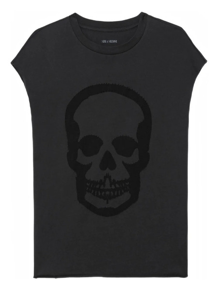  Zadig&voltaire Cloe Skull Holes Tank Top - Grey 