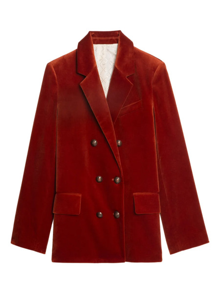  Zadig&voltaire Double-breasted Cotton Blazer - Red 