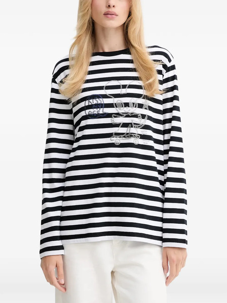  Zadig&voltaire Edwini Striped Embellished Top - Black 