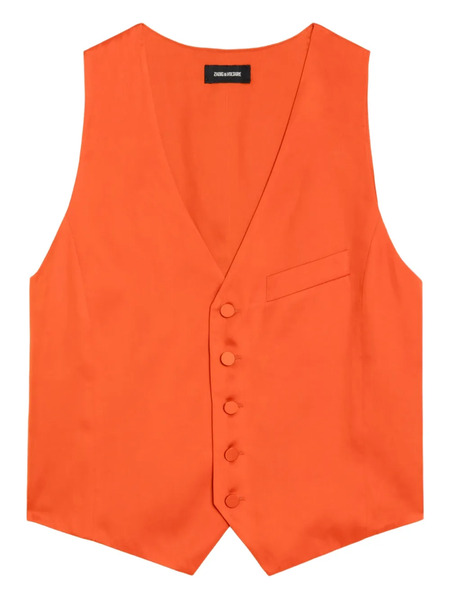  Zadig&voltaire Emaus V-neck Waistcoat - Orange 