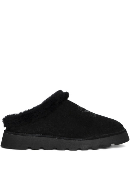  Zadig&voltaire Embroidered Shearling Mules - Black 