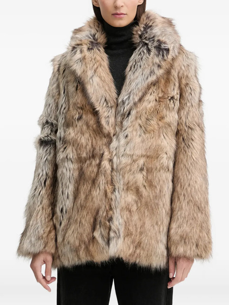  Zadig&voltaire Faune Faux Fur Coat - Neutrals 