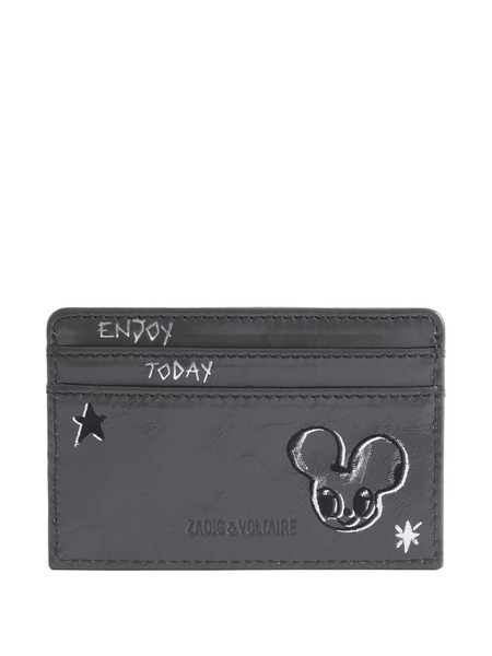  Zadig&voltaire Graphic-print Cardholder - Grey 