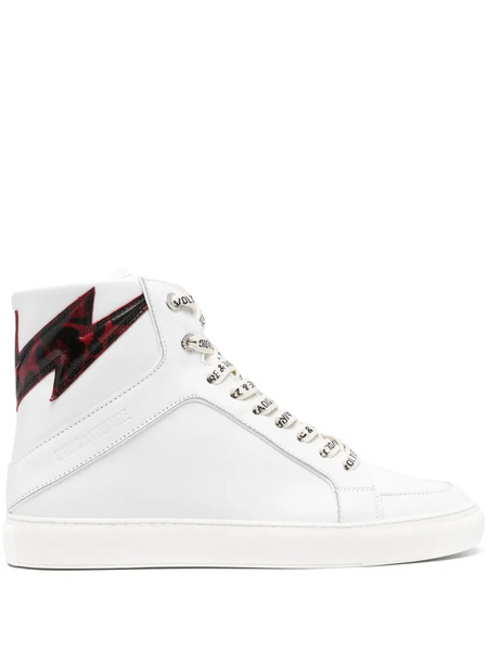  Zadig&voltaire High Flash Leather Sneakers - White 