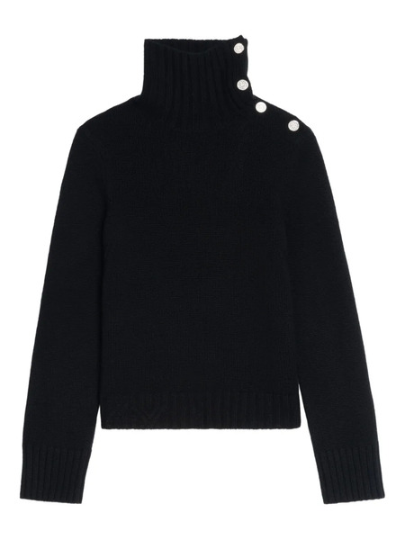  Zadig&voltaire High-neck Embellished-button Sweater - Black 